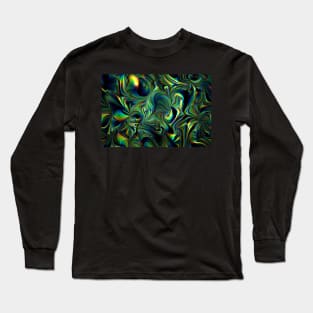 Metallic green folio Long Sleeve T-Shirt